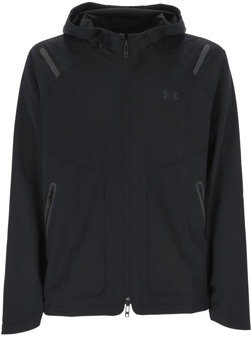 Black front two-way zip jacket UNDER ARMOUR | 13893540001